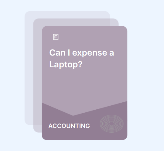 Can I Claim the Laptop as an Allowable Expense?